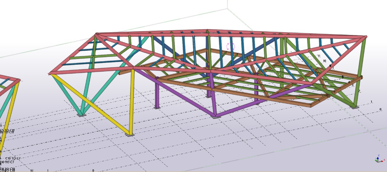 tubular steel structure